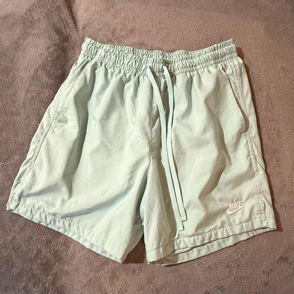 Nike Men's Mint Green Athletic Shorts